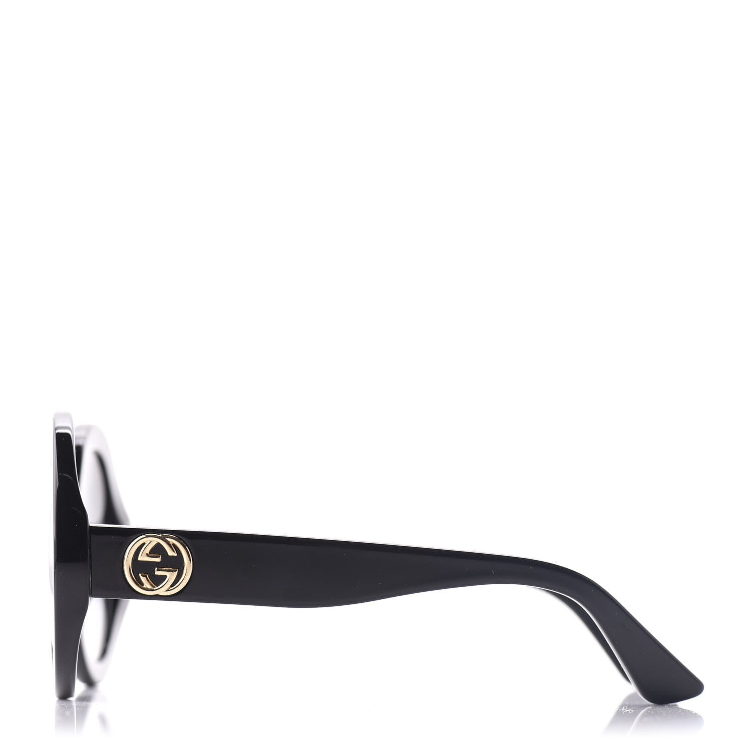 Gucci Acetate Round GG Sunglasses GG0319S Black 3 of 11
