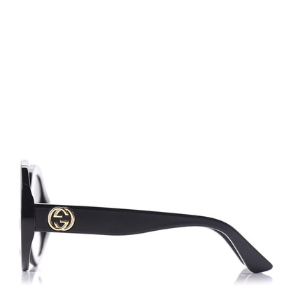 Gucci Acetate Round GG Sunglasses GG0319S Black 3 of 11