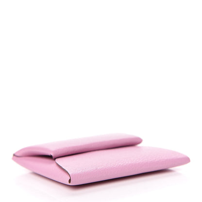 Hermes Chevre Mysore Bastia Coin Purse Mauve Sylvestre 4 of 7