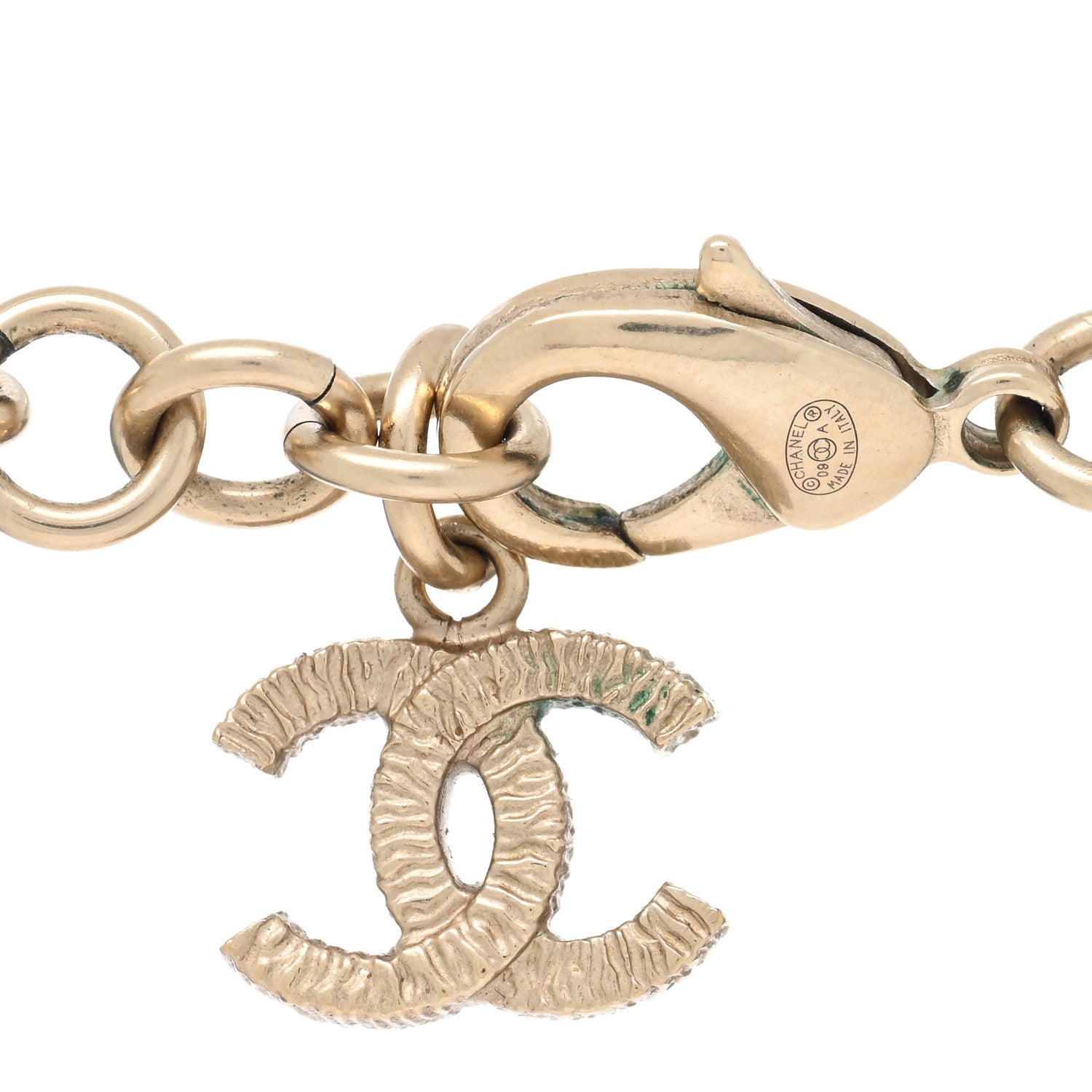 Chanel Irregular Pearl CC Multi Strand Necklace Gold 4 of 4