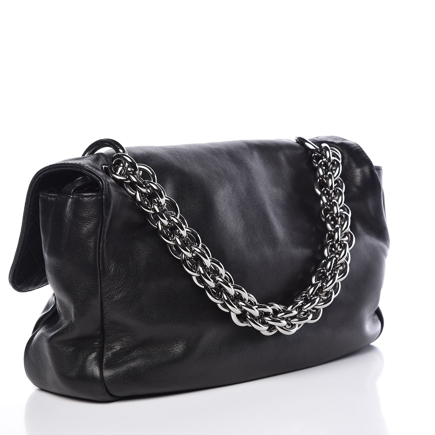 Chanel Lambskin Medium Soft and Chain Flap Black 3 of 10