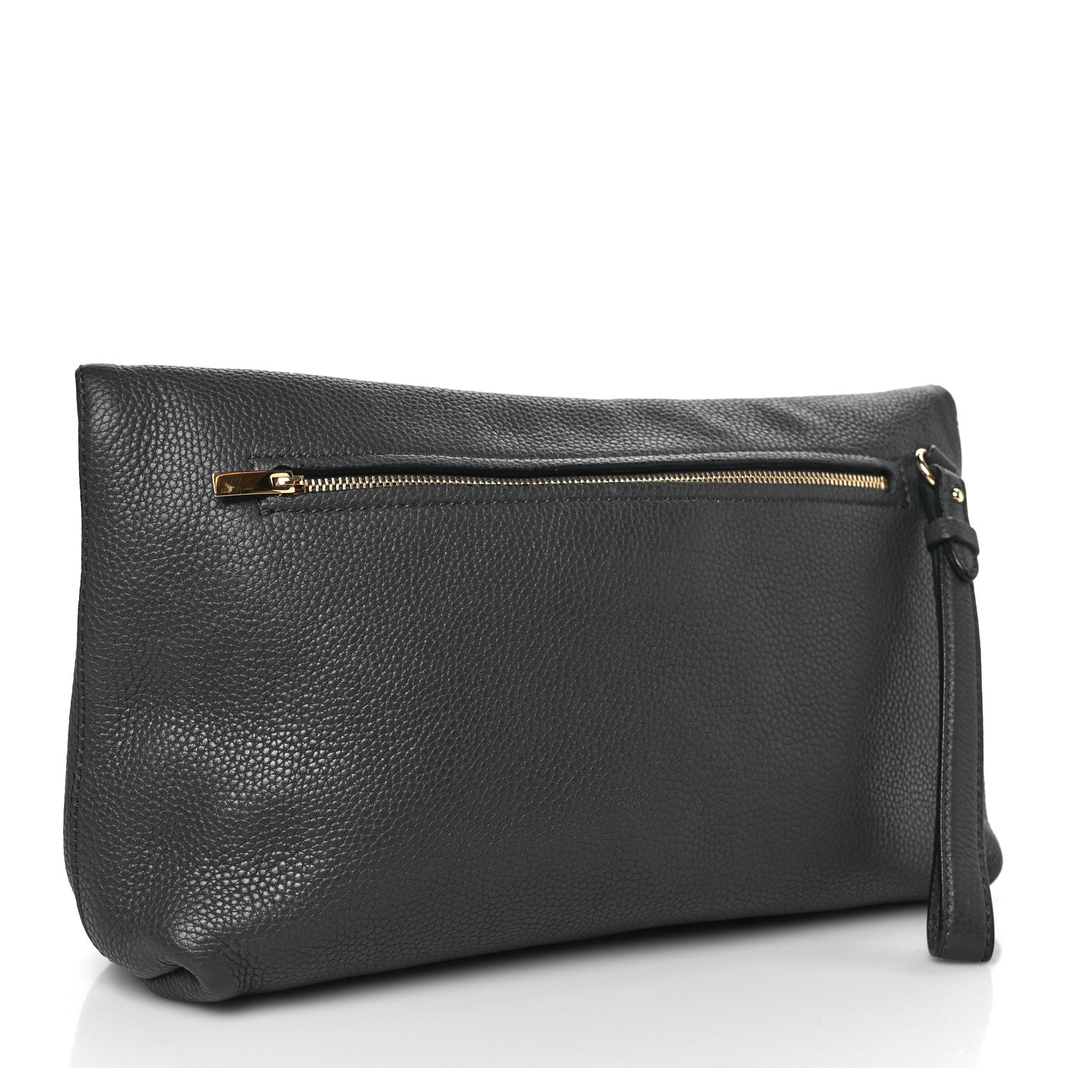 Salvatore Ferragamo Calfskin May Clutch Grey 3 of 8