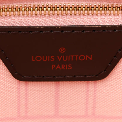 Louis Vuitton Damier Ebene Neo Neverfull MM Rose Ballerine 6 of 10