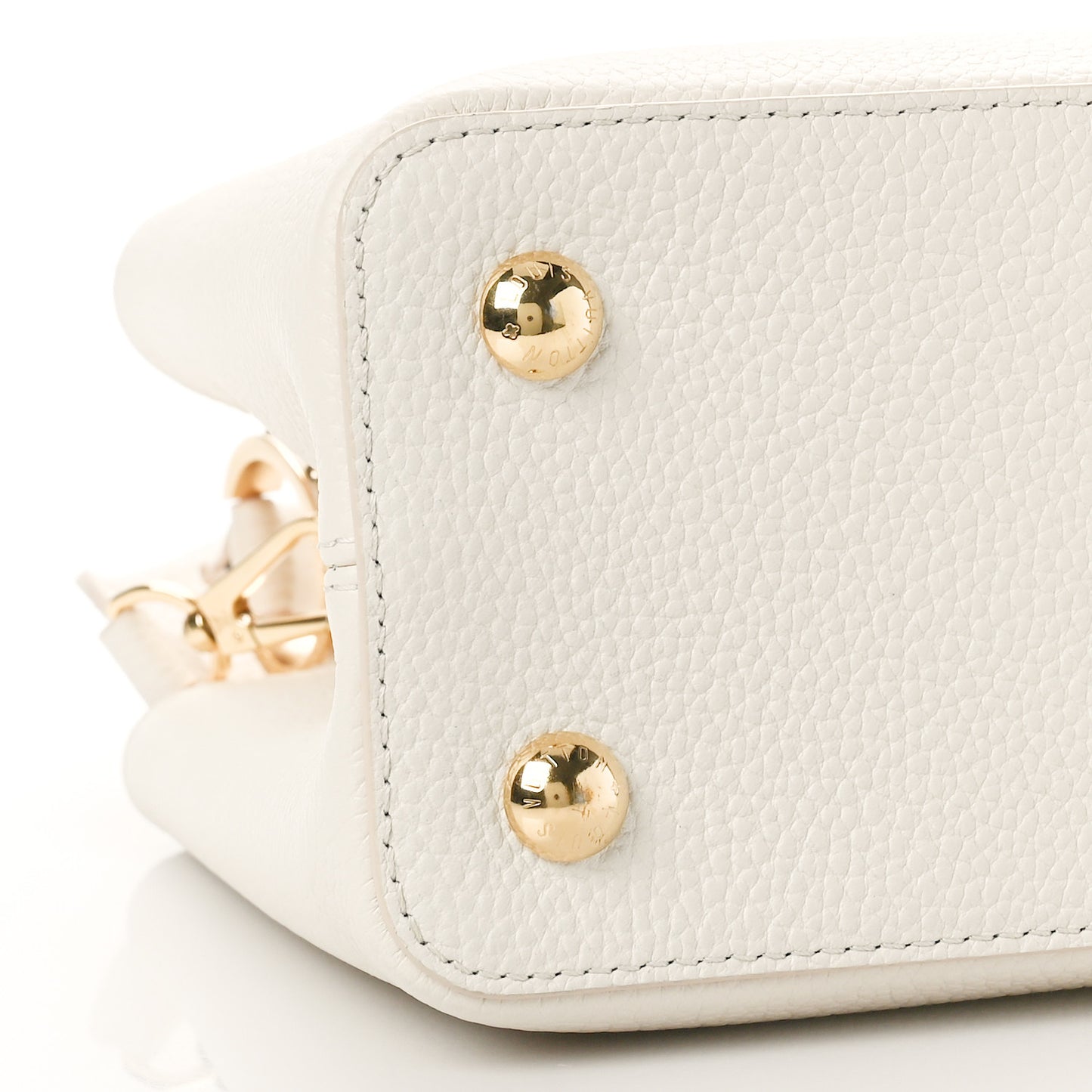 Taurillon Capucines MM Cream Plume Yellow