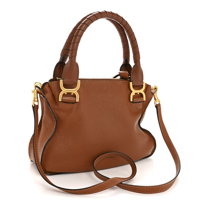 Chloe Calfskin Small Marcie Satchel Tan 3 of 13