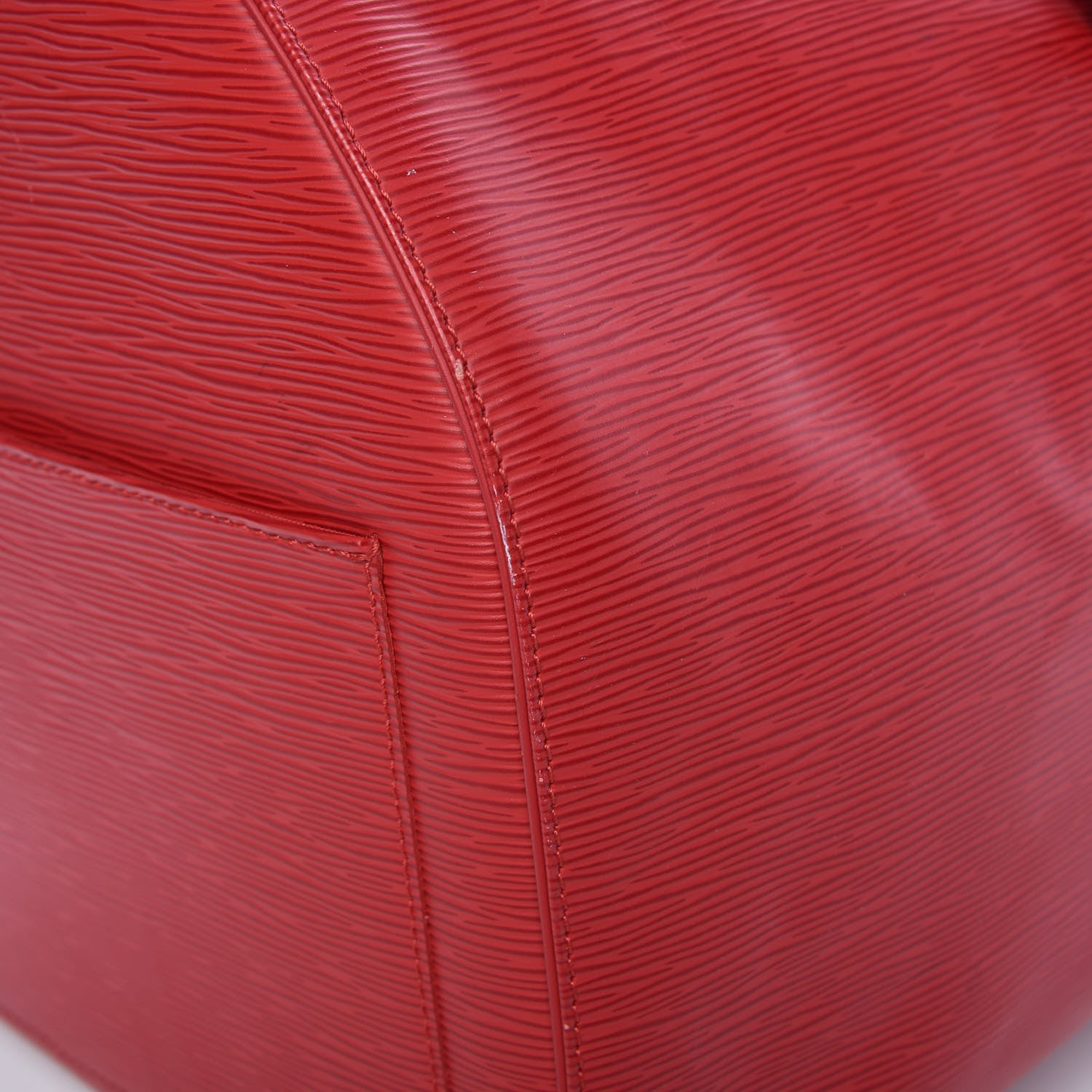Louis Vuitton Epi Keepall 55 Castillan Red 21 of 23