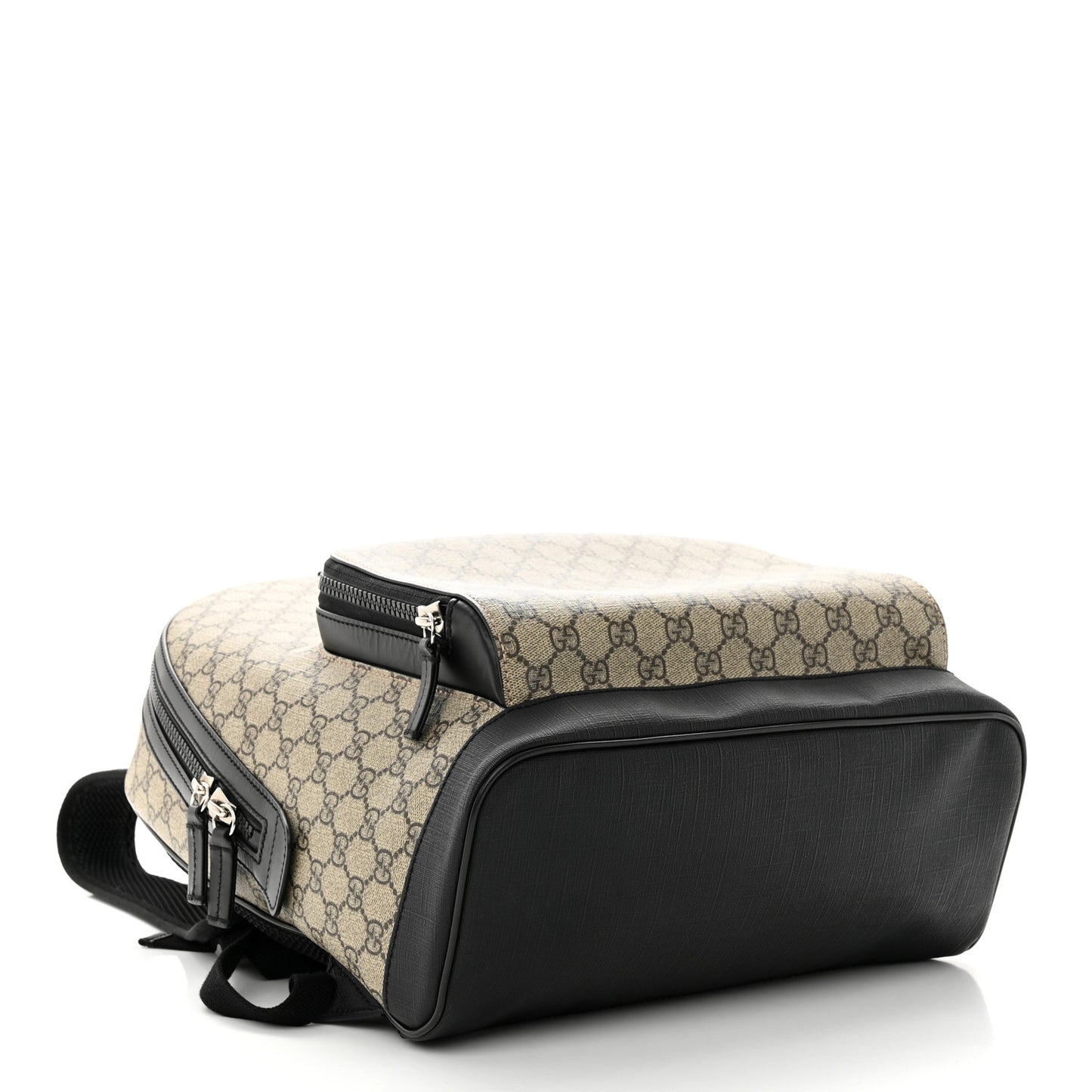 GG Supreme Monogram Medium Backpack Black