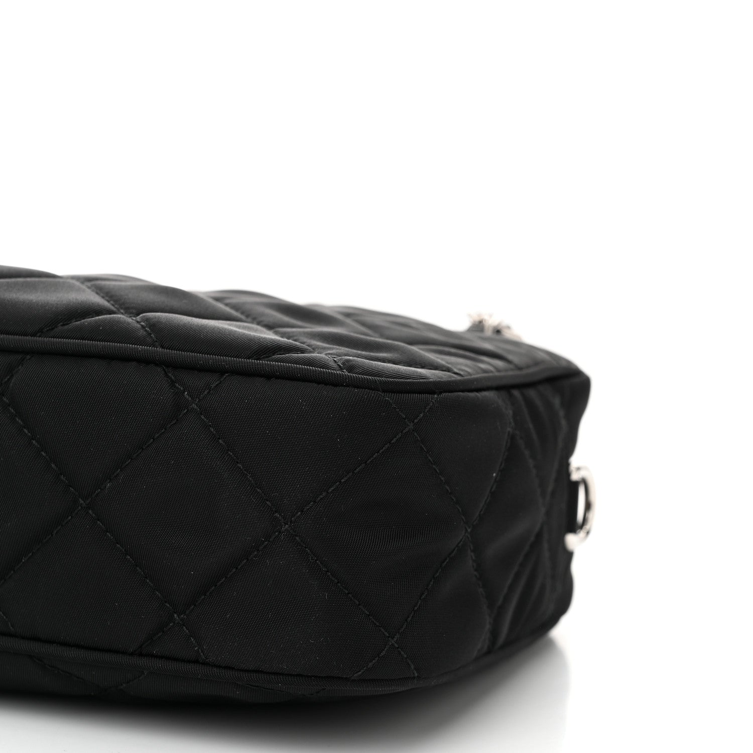 Prada Nylon Tessuto Impuntu Quilted Bandoliera Crossbody Bag Black 11 of 11