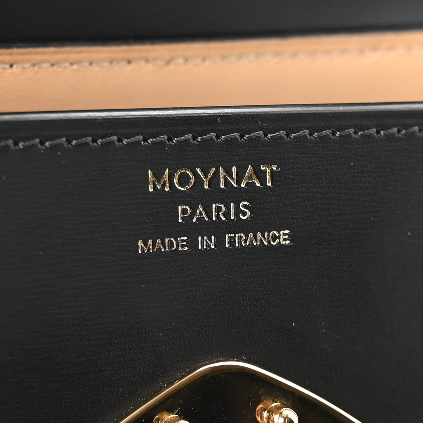 Carat Calfskin Studded Gabrielle BB Black