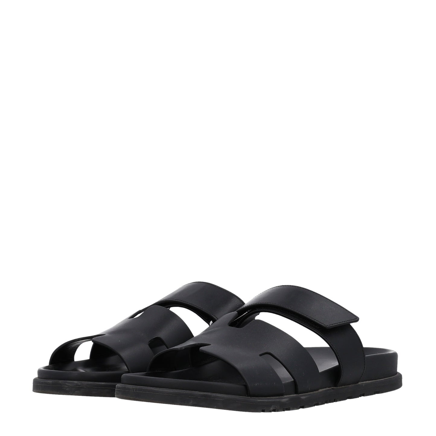 Calfskin Mens Chypre Sandals 42 Black