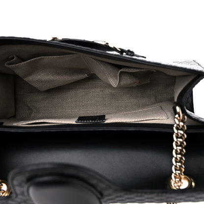 Gucci Microguccissima Medium Emily Chain Shoulder Bag Black 5 of 9