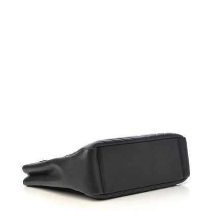 Saint Laurent Sheepskin Matelasse Chevron Large Monogram Shopping Bag Black 4 of 14