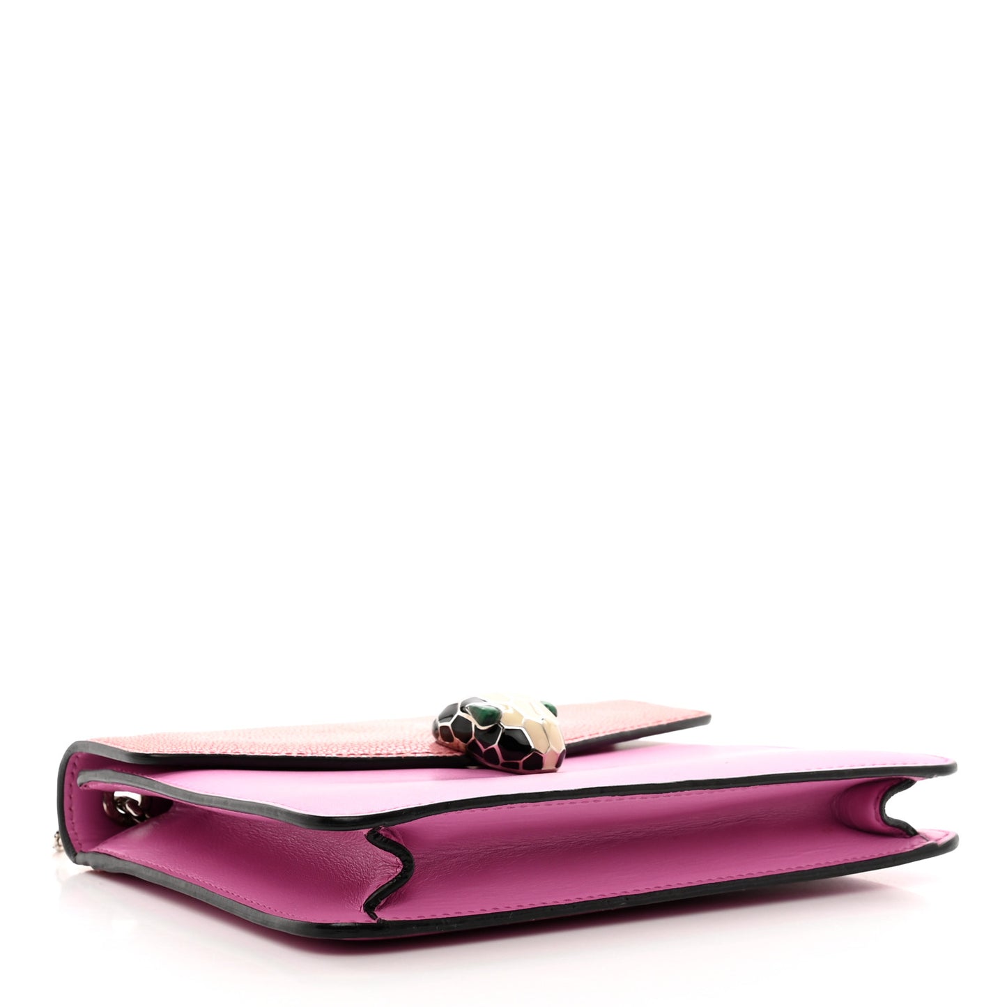 Calfskin Galuchat Serpenti Forever Crossbody Bag Pink