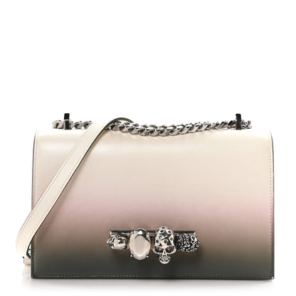 Alexander McQueen Ombre Calfskin Knuckle Jeweled Satchel Military Multicolor 1 of 10