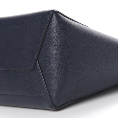 Celine Soft Grained Calfskin Sangle Bucket Bag Navy Blue 8 of 9