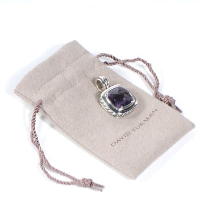 David Yurman Sterling Silver Albion Amethyst Pendant 14mm 5 of 5