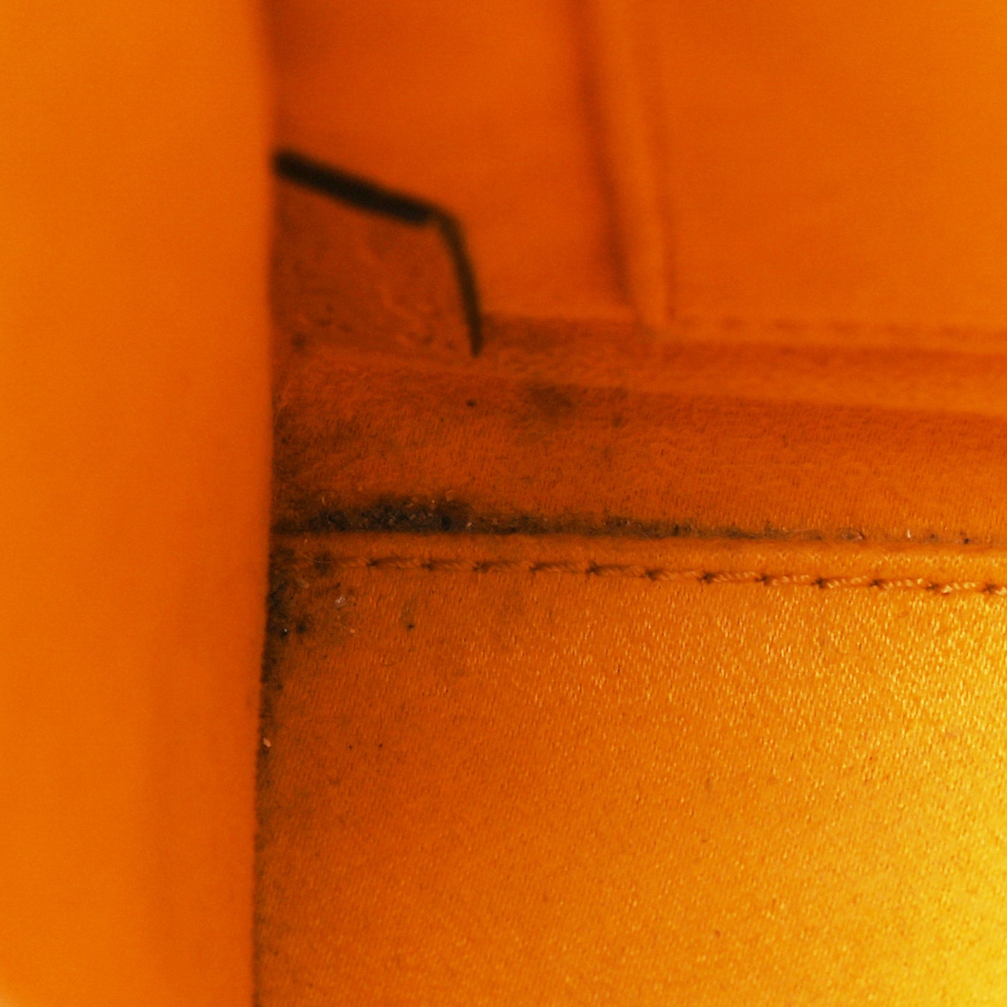 Drummed Calfskin Nano Luggage Ocre