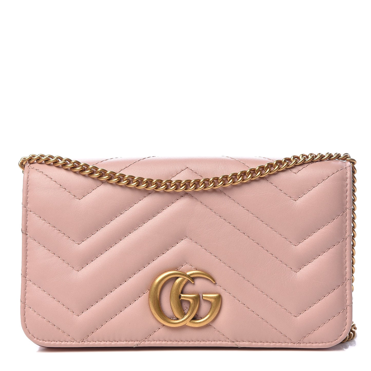 Calfskin Matelasse GG Marmont Mini Bag Perfect Pink