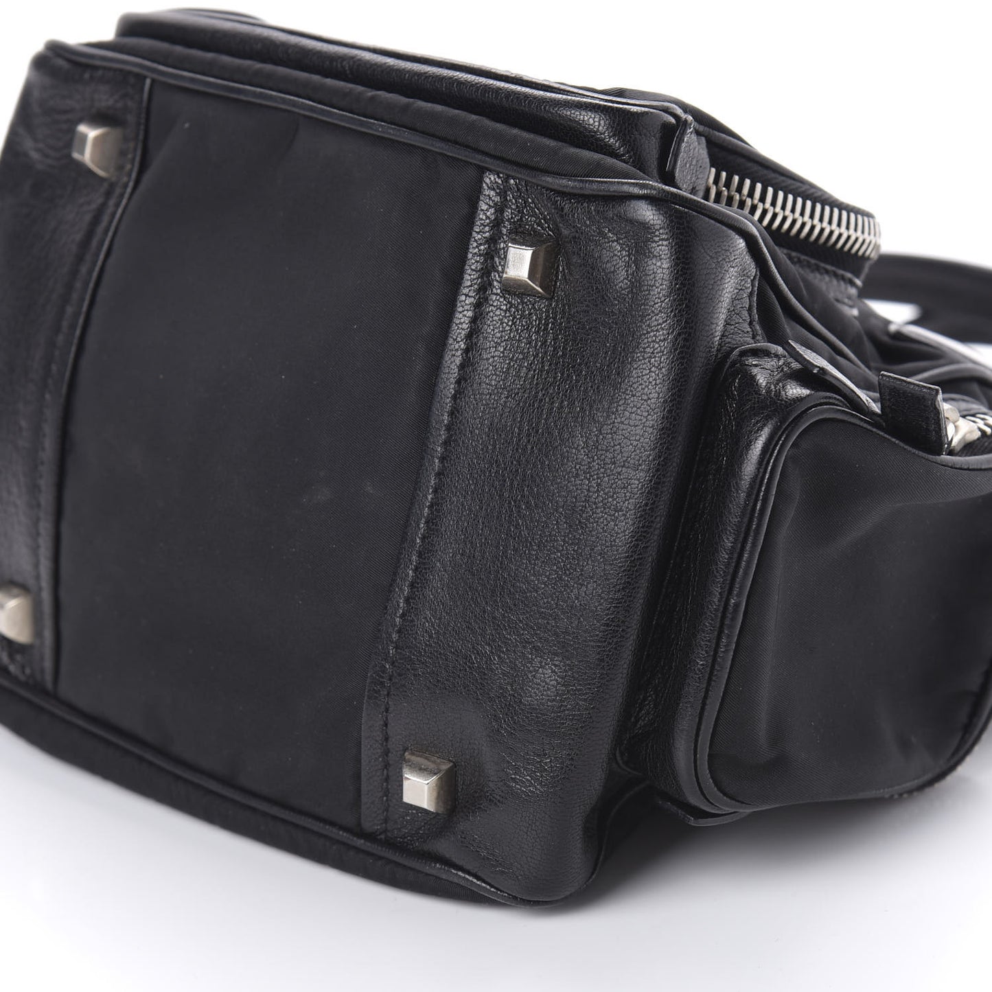 Tessuto Nylon Soft Calf Tote Black