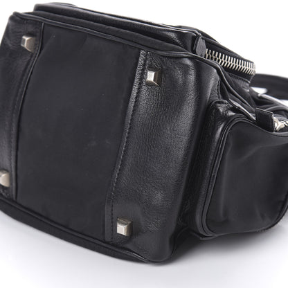 Prada Tessuto Nylon Soft Calf Tote Black 7 of 11