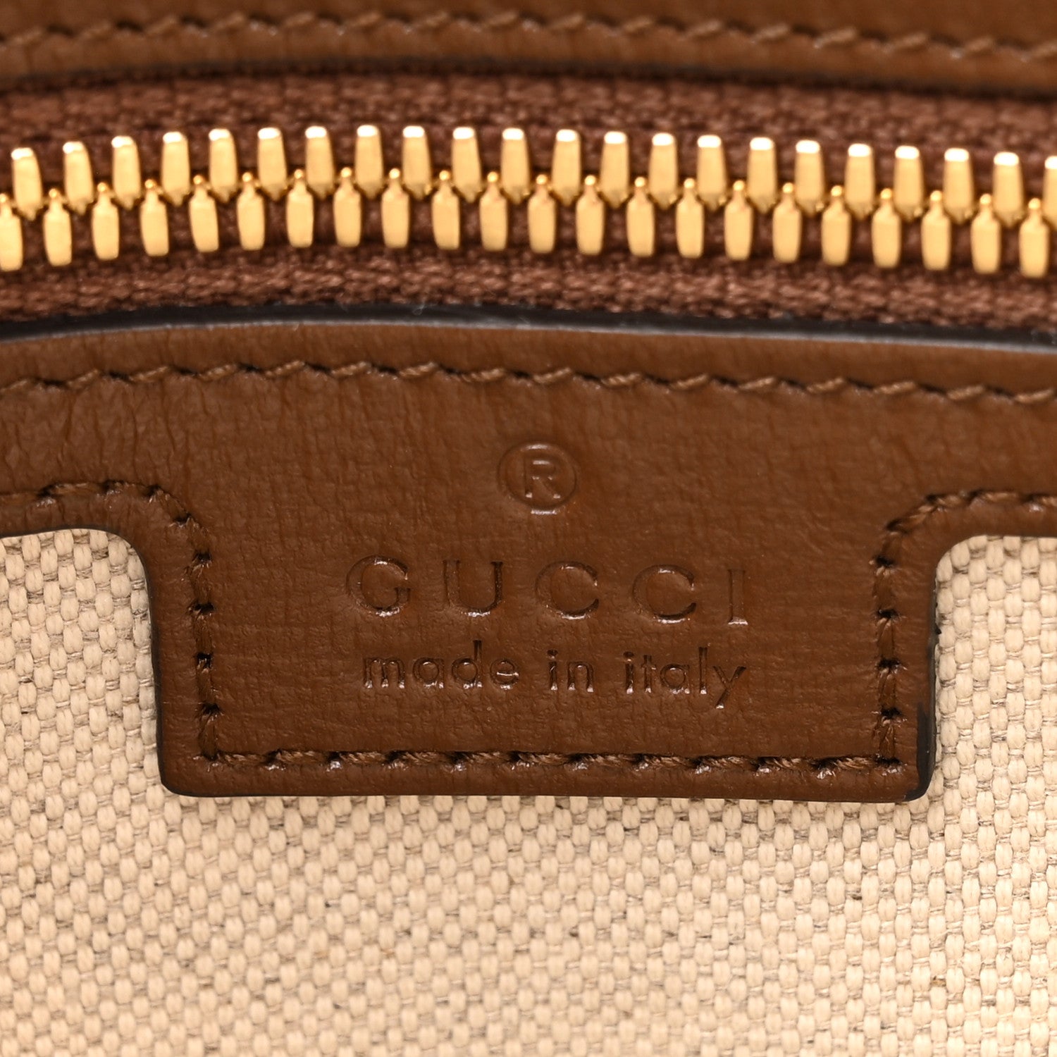 Gucci GG Supreme Monogram Azalea Calfskin Retro Interlocking G Messenger Shoulder Bag Beige Ebony Brown Sugar 6 of 15