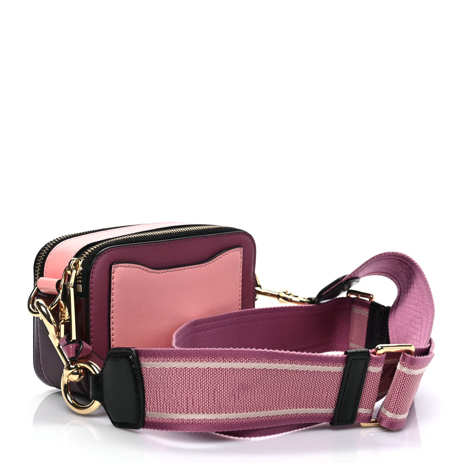 Marc Jacobs Saffiano Small Snapshot Camera Bag Pink Multicolor 3 of 9