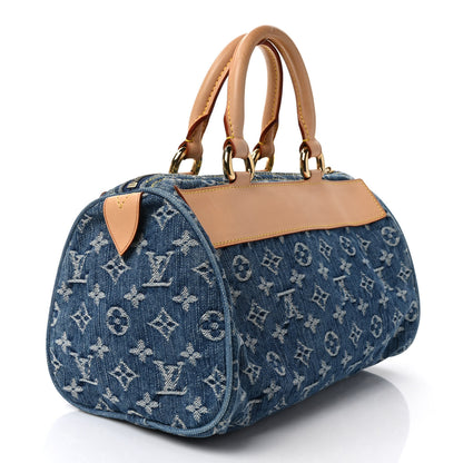 Louis Vuitton Monogram Denim Neo Speedy Blue 3 of 8