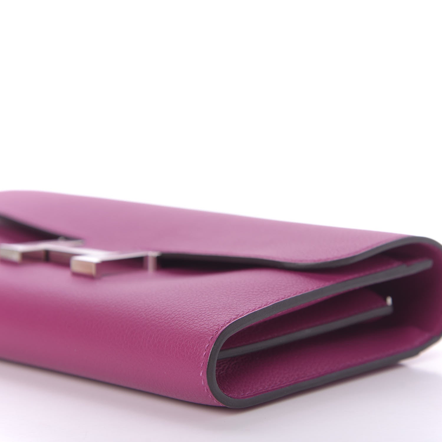 Hermes Evercolor Constance Long Wallet Rose Pourpre 6 of 9