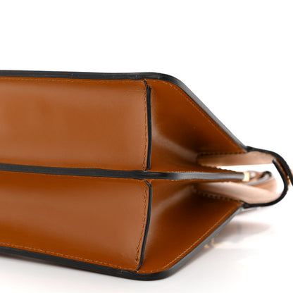 Fendi Vitello King Luxor Shiny Nappa Medium Peekaboo I SEE U East West Satchel Brandy Light Rose 11 of 11