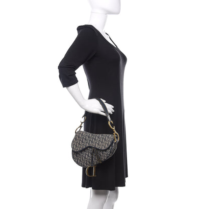 Christian Dior Monogram Saddle Bag Blue 2 of 11