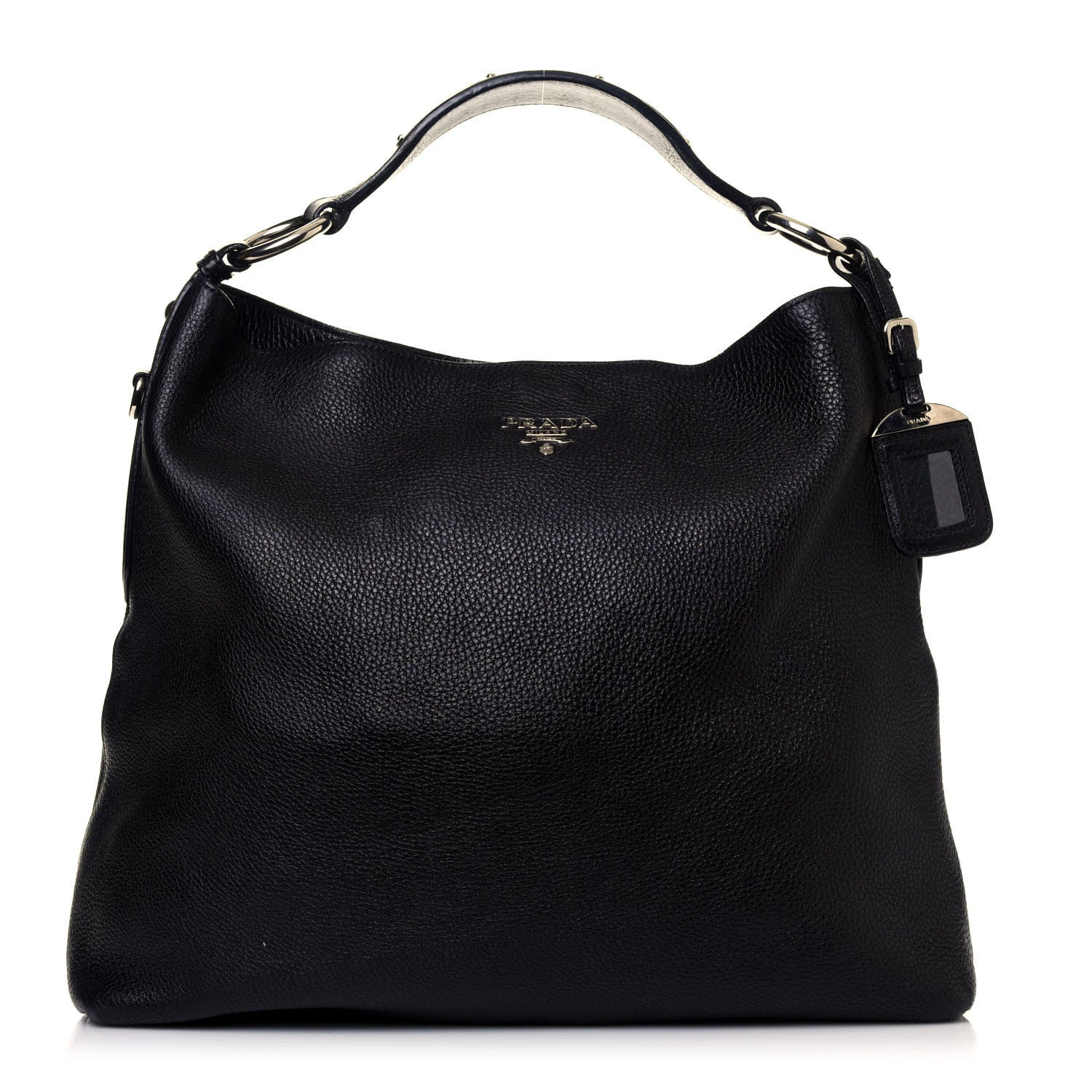 Prada Vitello Daino Hobo Black 1 of 11