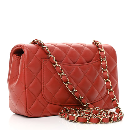 Chanel Lambskin Quilted Mini Rectangular Flap Brown 3 of 11