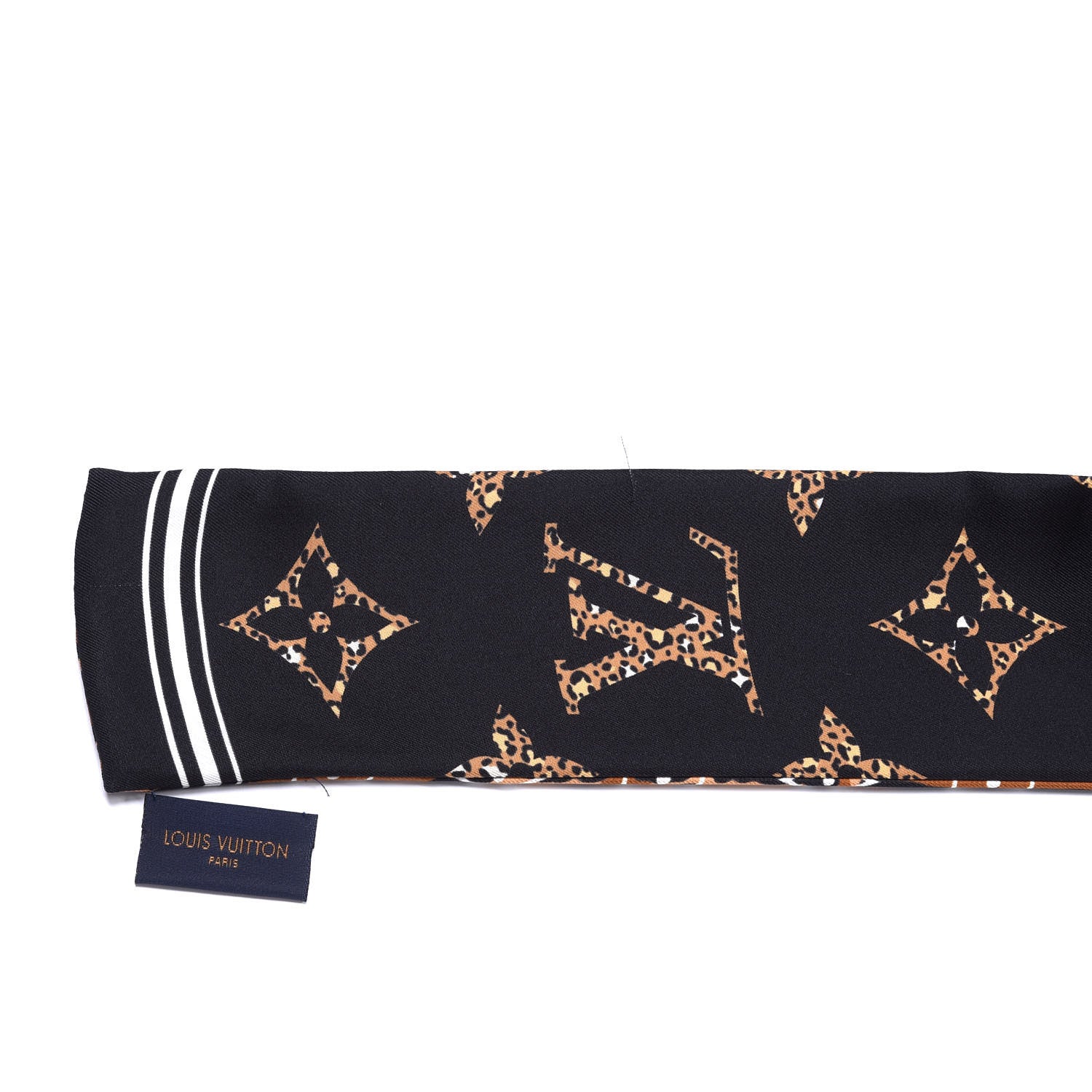 Louis Vuitton Silk Monogram Giant Jungle Bandeau Black 3 of 3