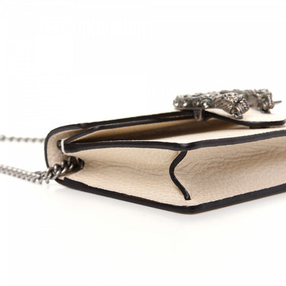 Gucci Dollar Calfskin Crystal Super Mini Dionysus Shoulder Bag Mystic White Black Diamond 6 of 9