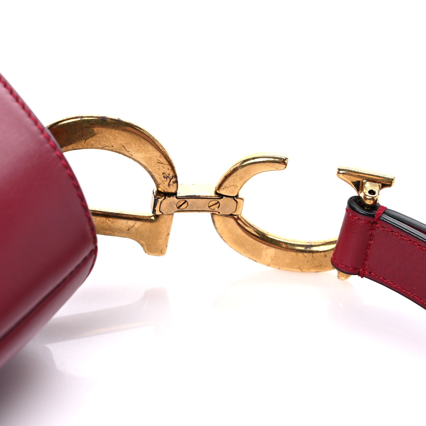 Calfskin Saddle Bag Scarlet