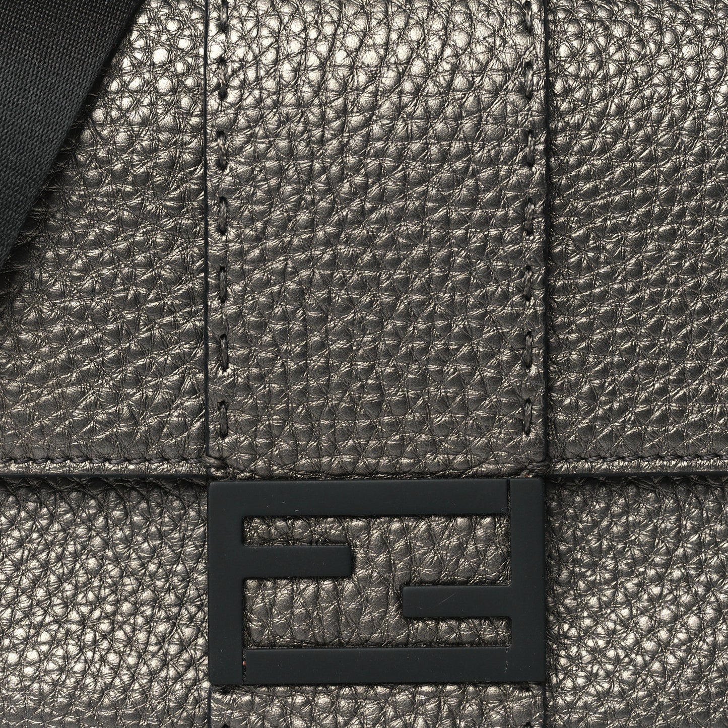 Cuoio Romano Lux Enamel Selleria Belt Baguette Bag Graphite