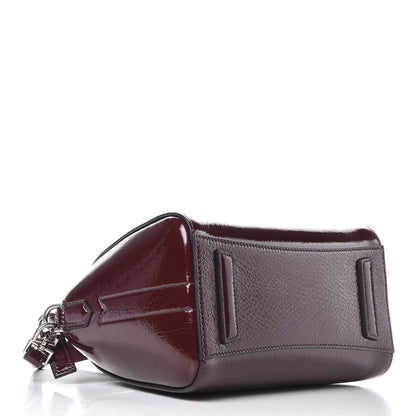 Givenchy Crinkled Patent Calfskin Mini Antigona Aubergine 4 of 8