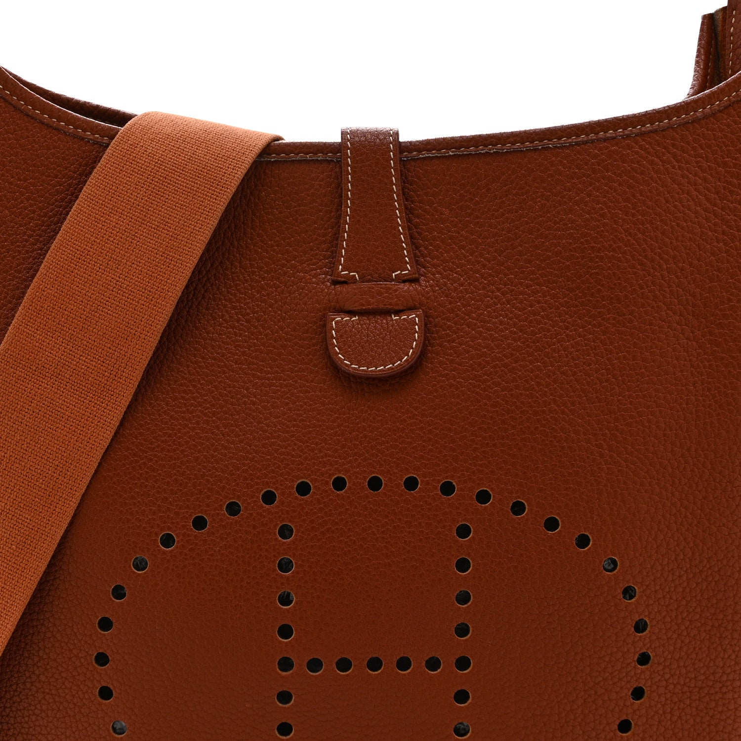 Hermes Taurillon Clemence Evelyne GM Noisette 8 of 11
