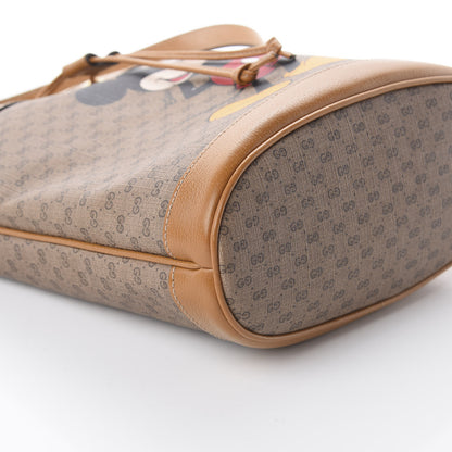 Gucci X DISNEY Mini Vintage GG Supreme Monogram Bucket Bag Beige Vintage Sun Oil 5 of 7