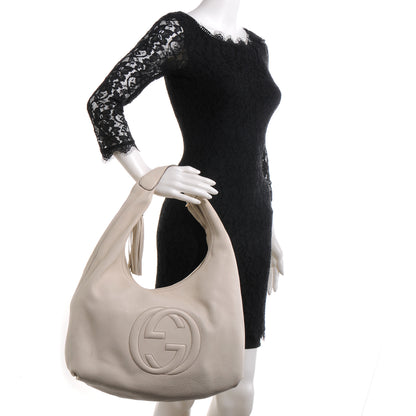 Gucci Cellarius Calfskin Soho Hobo Mystic White 2 of 7