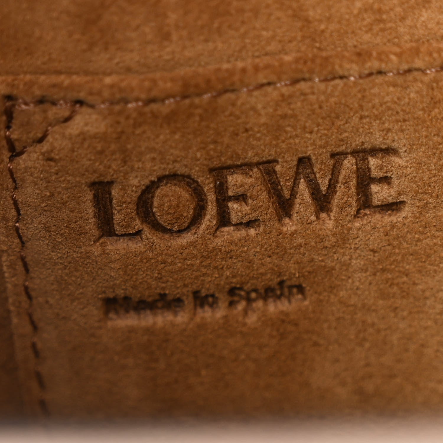 Loewe Soft Calfskin Jacquard Small Gate Crossbody Bag Sand 7 of 10