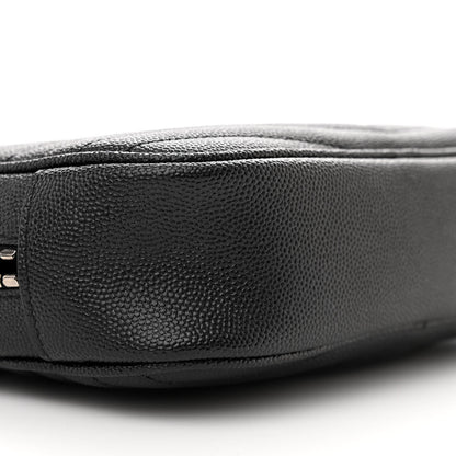 Saint Laurent Grain De Poudre Matelasse Monogram Mini Lou Camera Bag Black 9 of 11