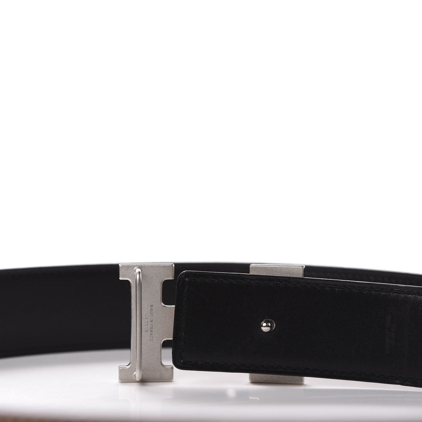 Box Togo 32mm Guilloche H Belt 80 Black Gold