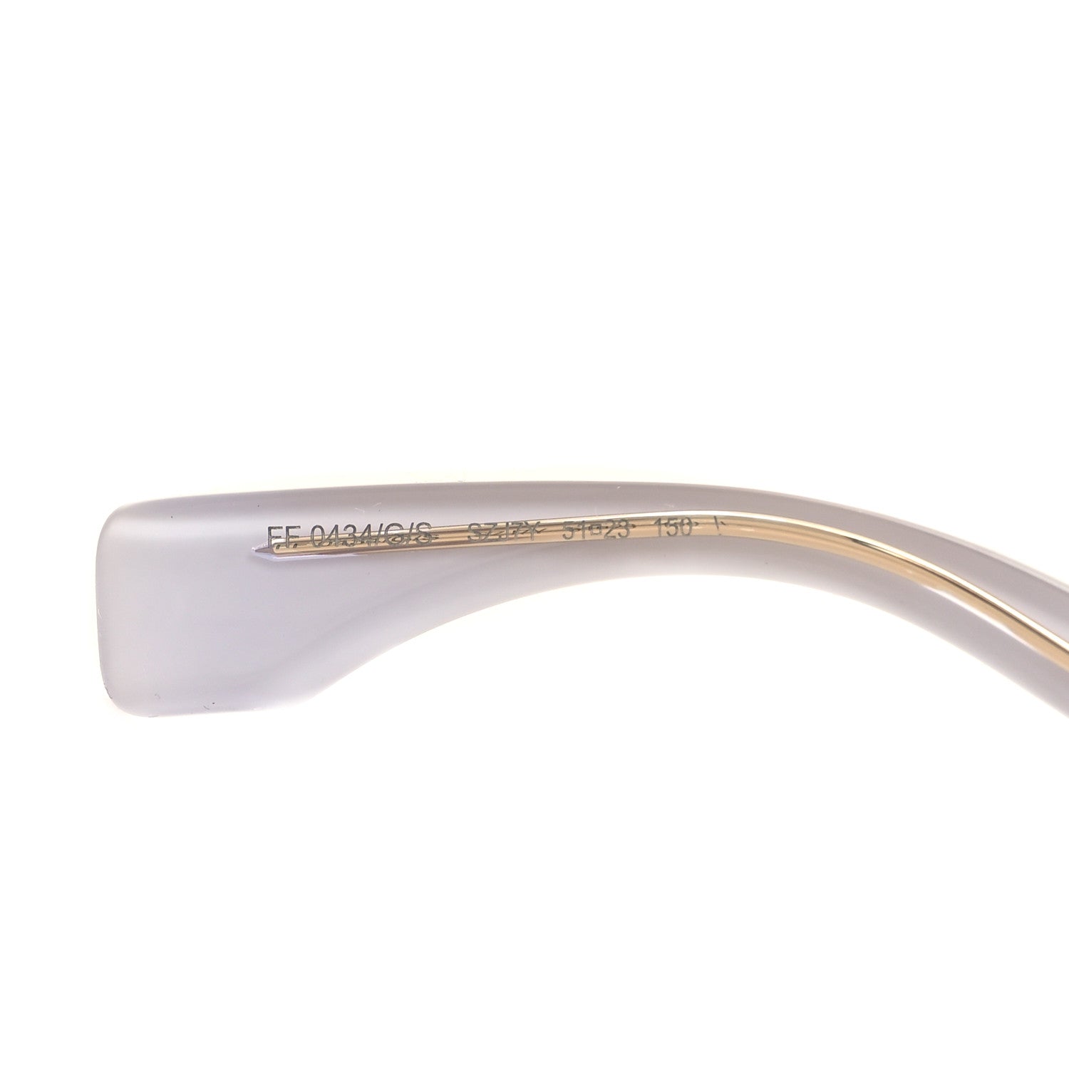 Fendi Acetate 53mm Sunglasses FF 0434/G/S White Gold 6 of 6