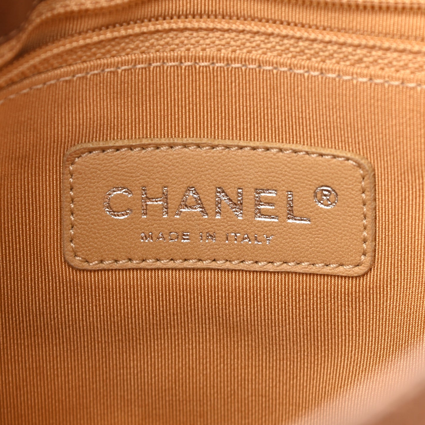 Washed Lambskin Quilted Chain Around Maxi Flap Brown