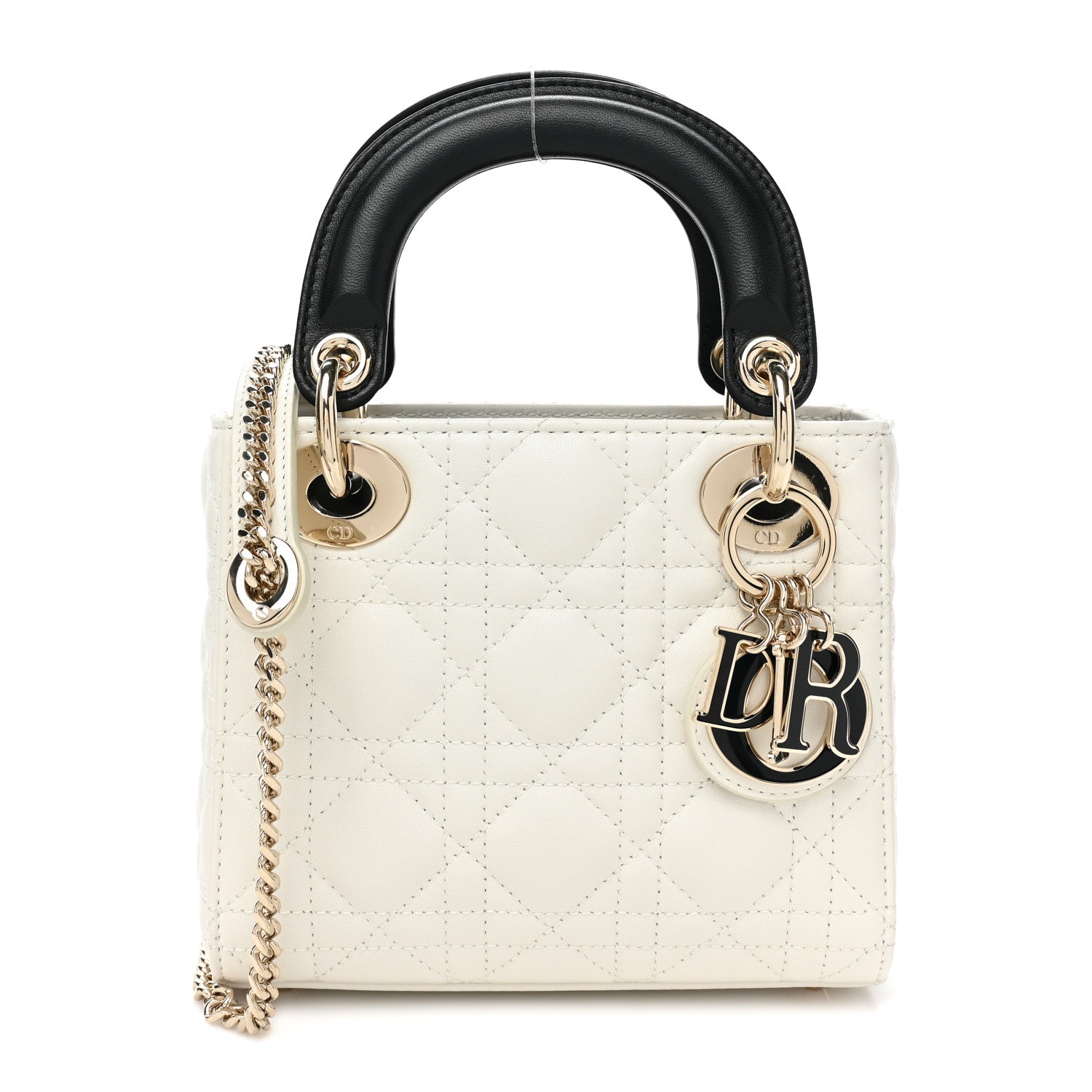 Christian Dior Lambskin Cannage Mini Lady Dior White 1 of 9
