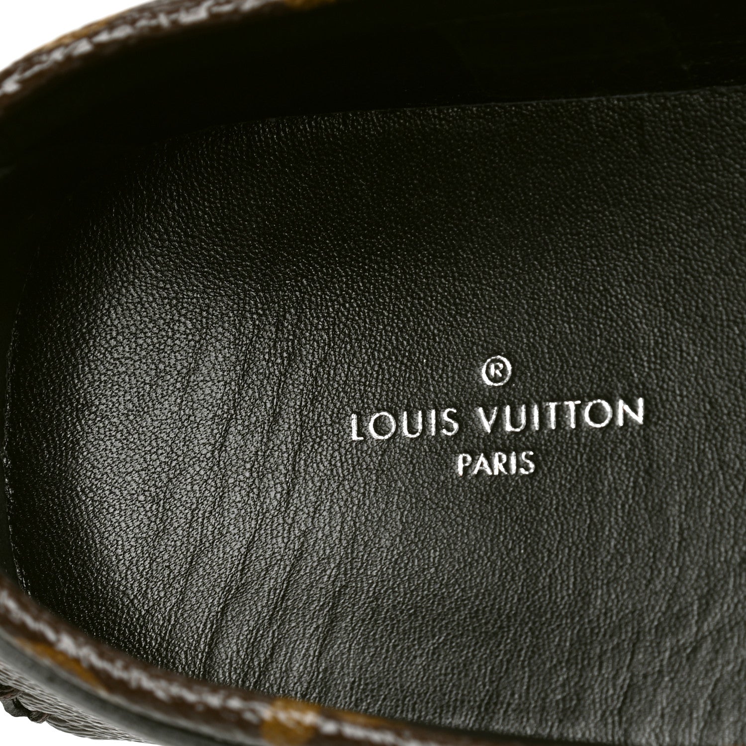 Louis Vuitton Patent Reverse Monogram Gloria Loafers 38.5 5 of 5
