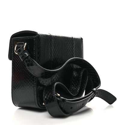 Lanvin Snakeskin JL Carnet Crossbody Black 4 of 14