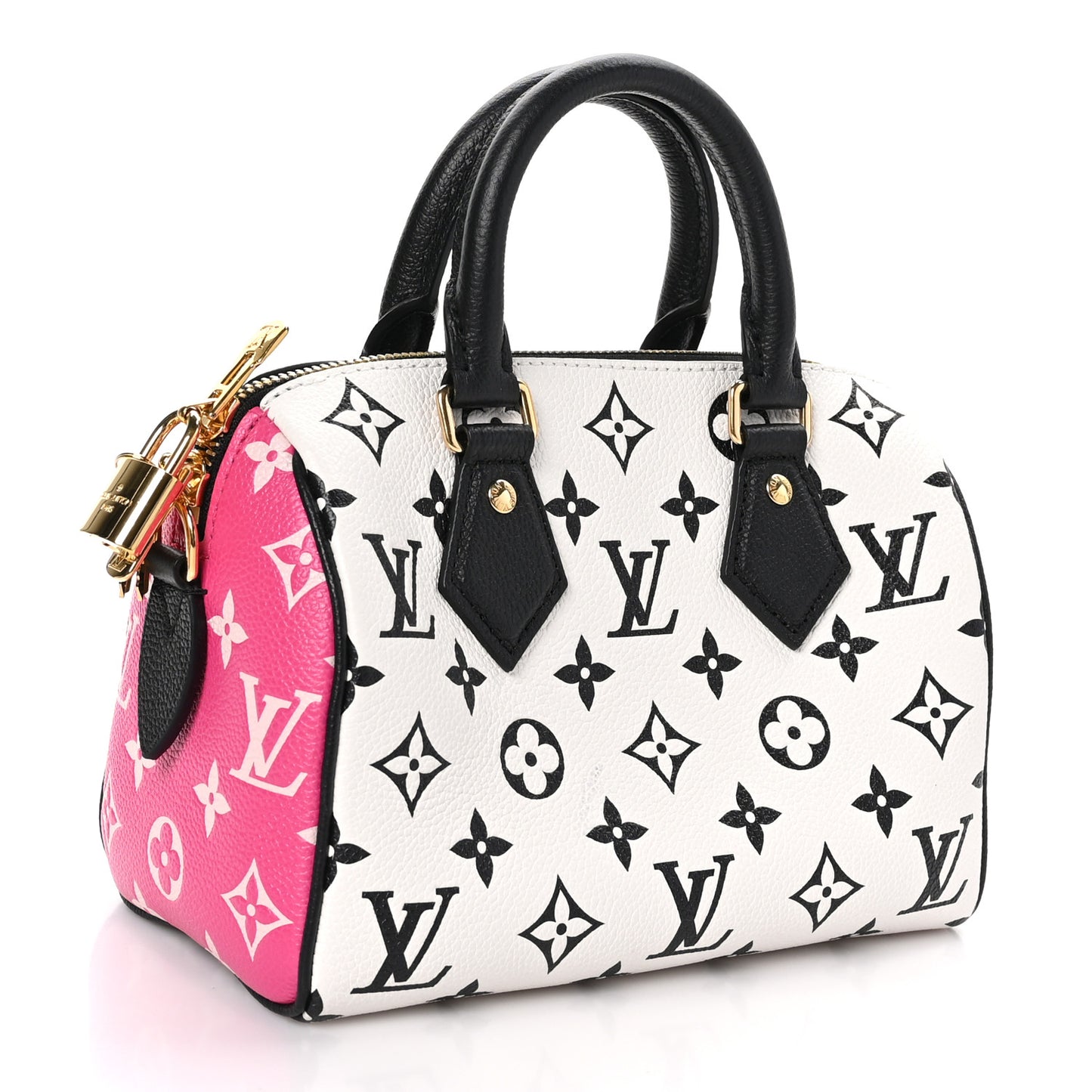 Empreinte Monogram Spring in the City Speedy Bandouliere 20 Black White Pink