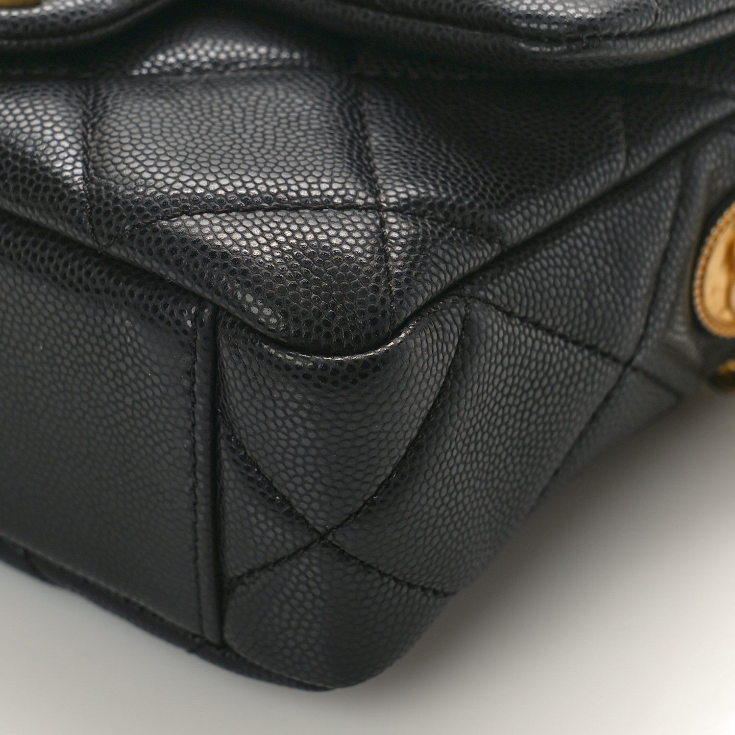 Chanel Caviar Quilted Mini Twist Your Buttons Flap Black 9 of 9